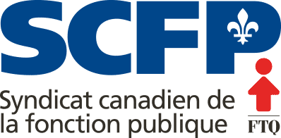 Logo. Syndicat canadien de la fonction publique et FTQ.